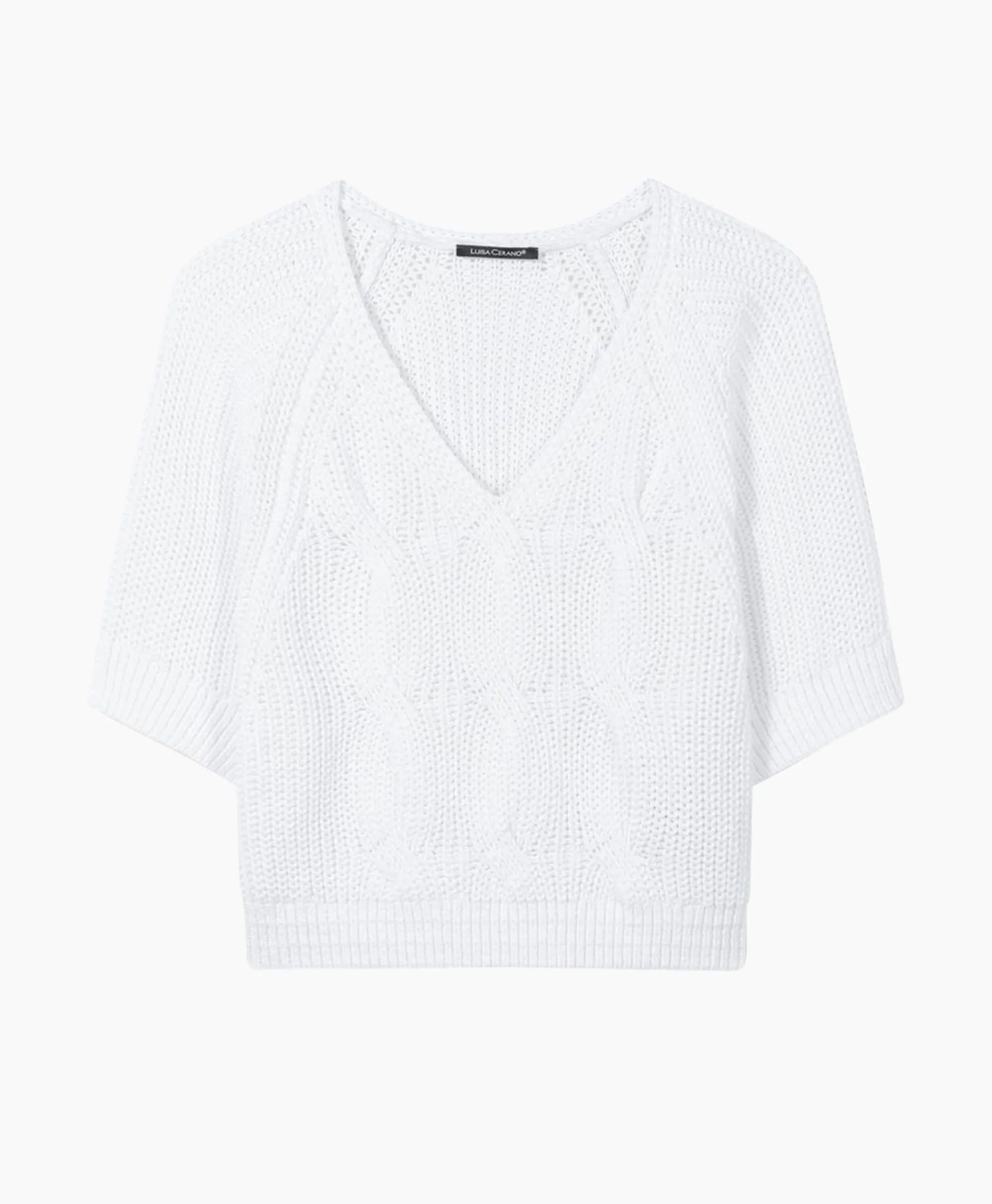 Luisa Cerano Pullover 198409/5856-0 Wit*Dames T-Shirts & Tops