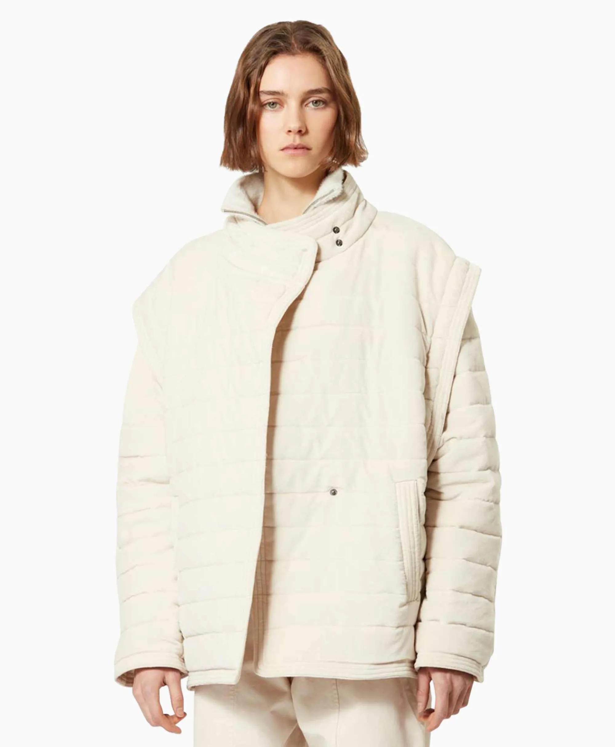 Marant Étoile Marant Etoile Jas Areta-Ga Ecru*Dames Jassen