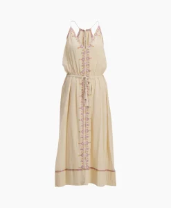 Marant Étoile Marant Etoile Midi Jurk Siana-Ge Beige*Dames Jurken