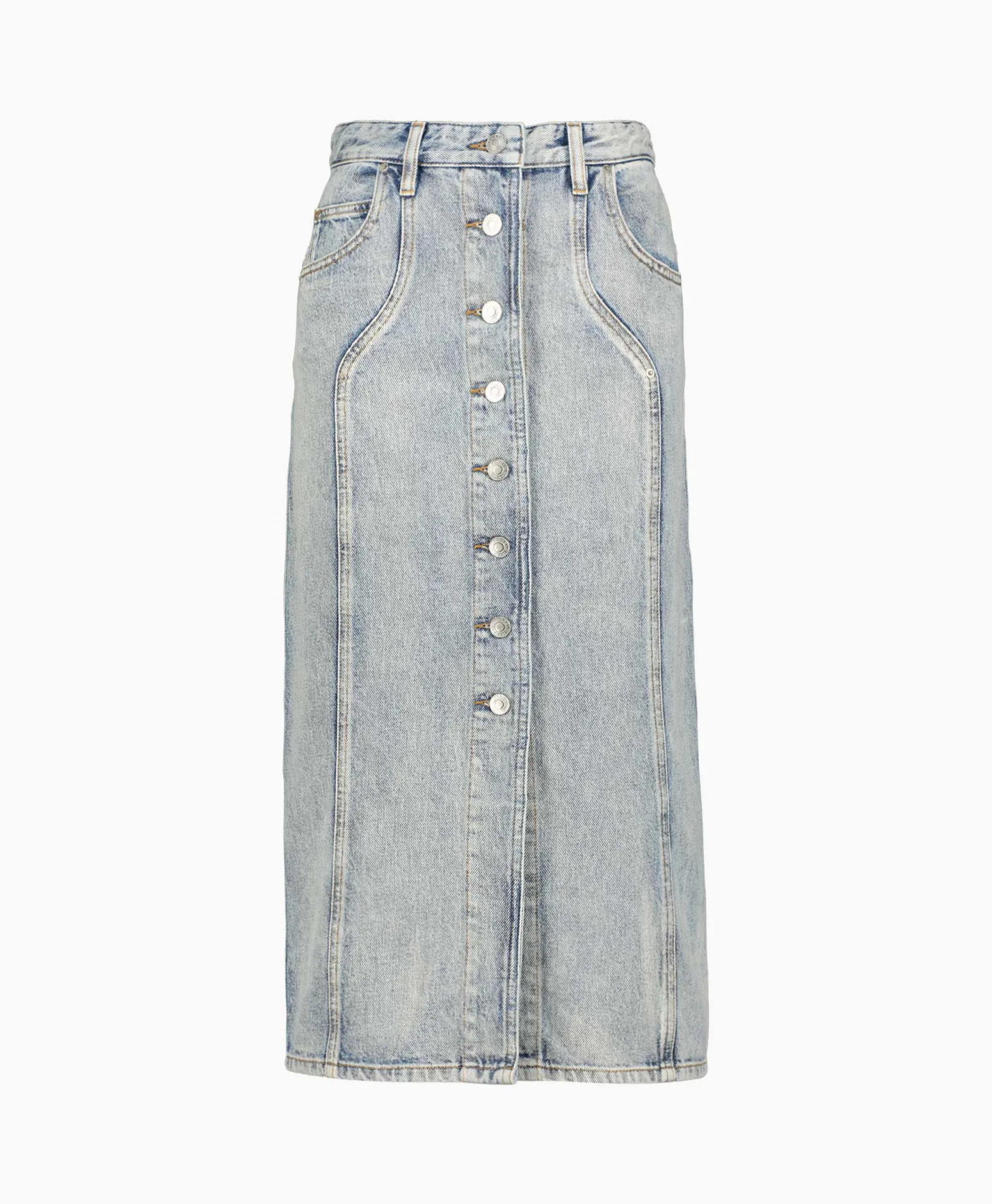 Marant Étoile Marant Etoile Midi Rok Vandy-Ga Blauw*Dames Rokken