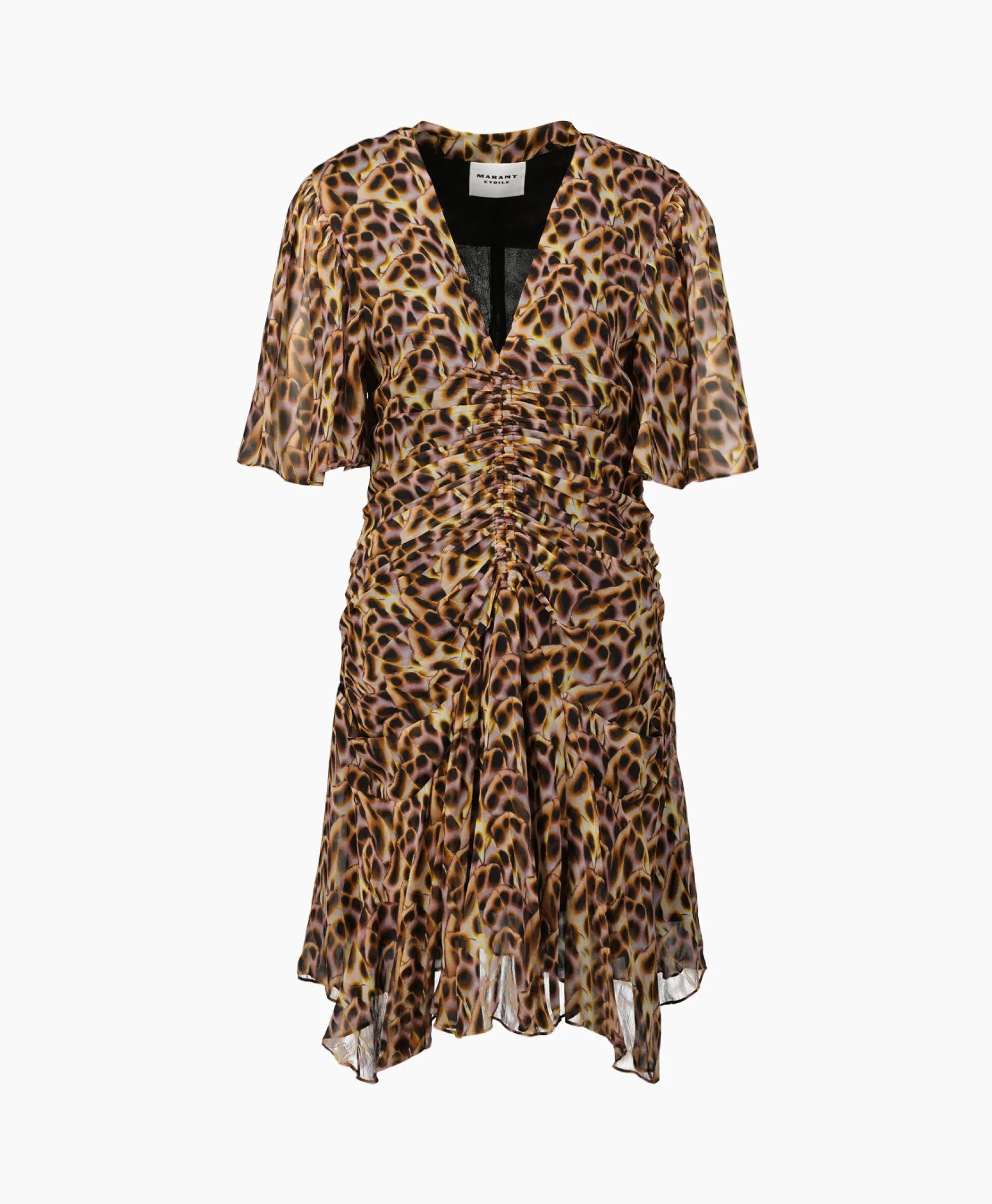 Marant Étoile Marant Etoile Mini Jurk Vivienne-Gc Oker*Dames Jurken