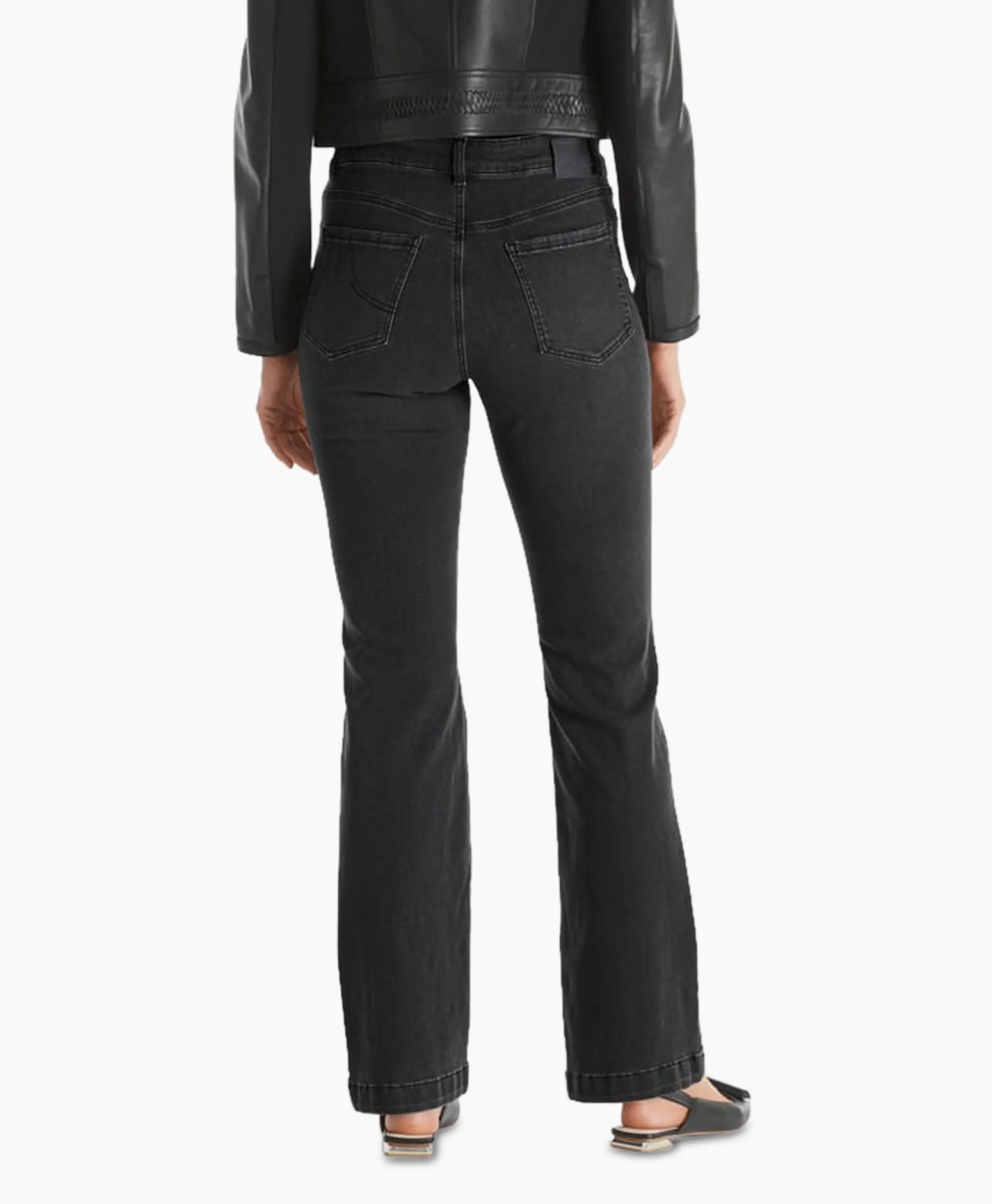 Marc Cain Pants Jeans +P 82.06 D14 Donker Grijs*Dames Broeken