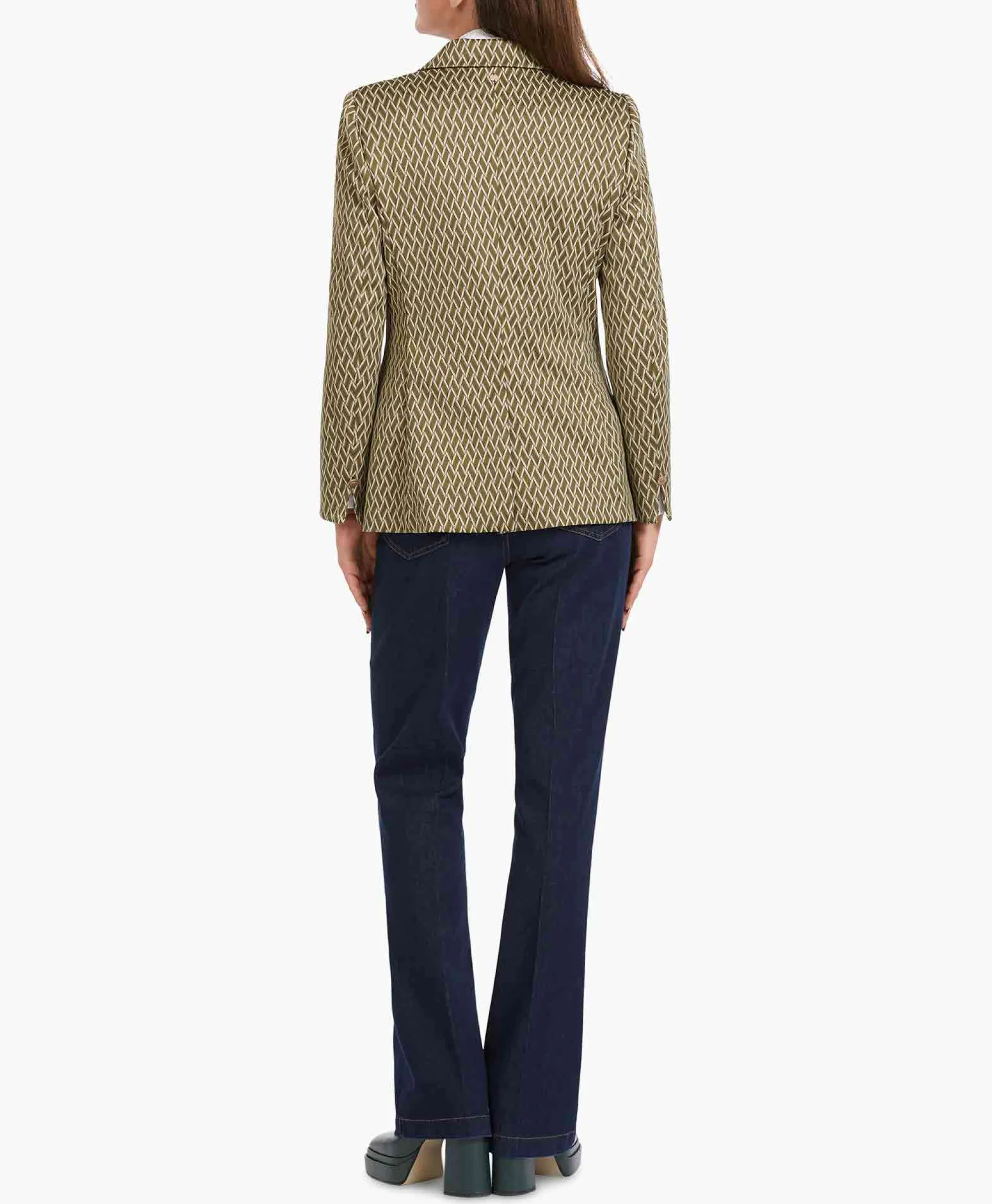 Marccain Collectie Blazer Vc 34.27 J60 Groen*Dames Blazers