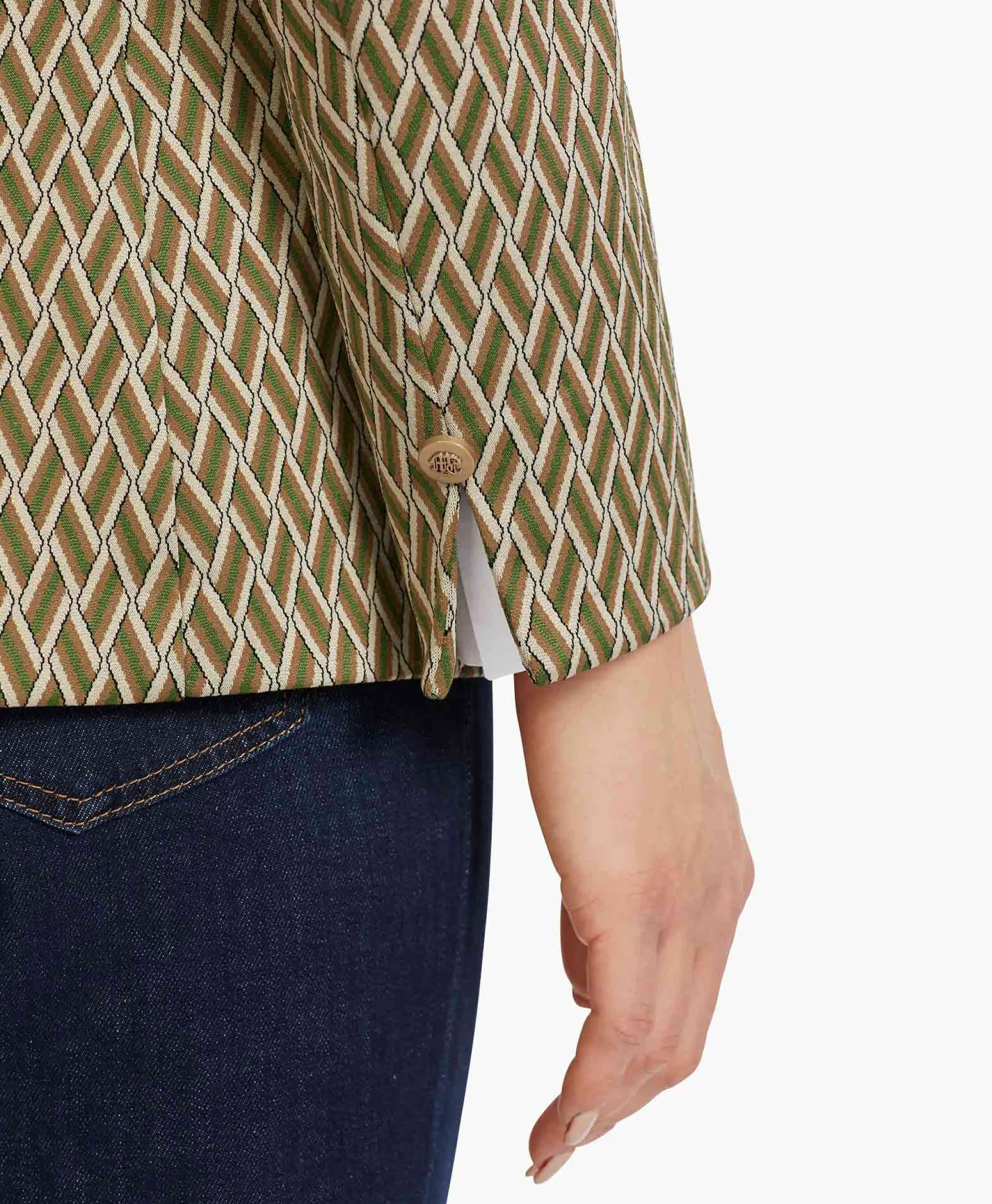 Marccain Collectie Blazer Vc 34.27 J60 Groen*Dames Blazers