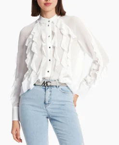 Marccain Collectie Blouse Wc 51.27 W44 Off White*Dames Blouses