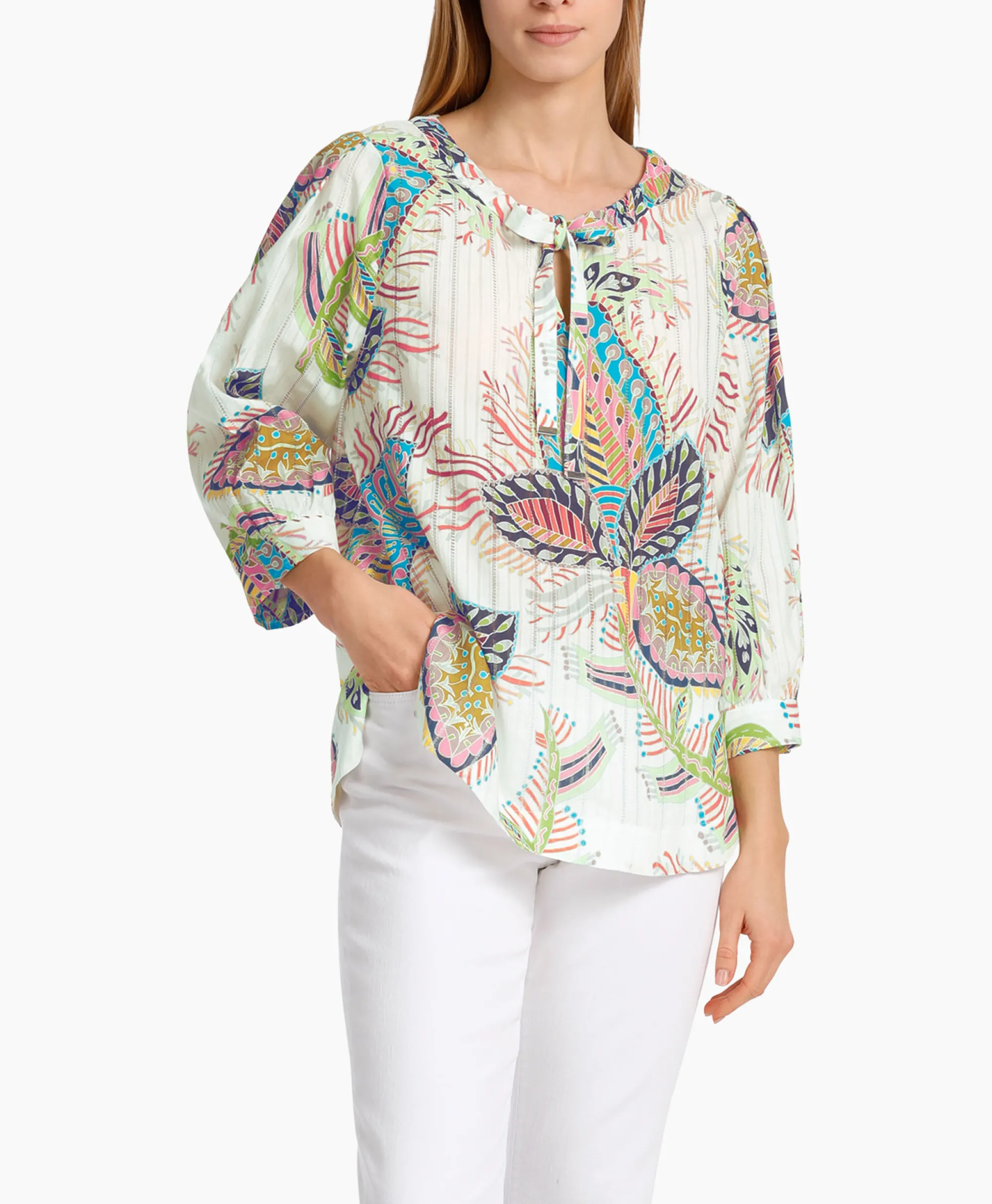 Marccain Collectie Blouse Wc 51.31 W63 Wit*Dames Blouses
