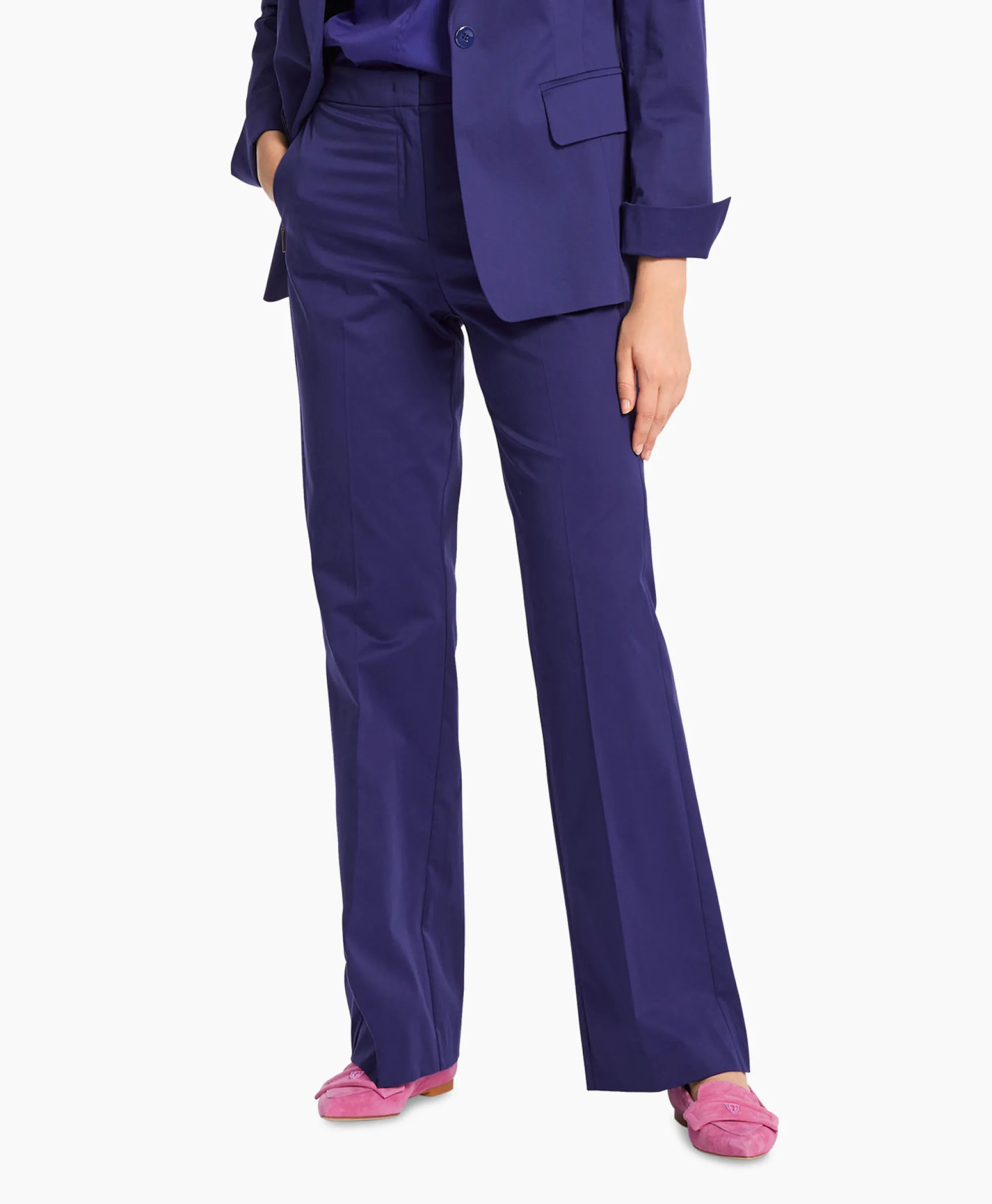 Marccain Collectie Broek Wc 81.41 W83 Paars*Dames Broeken