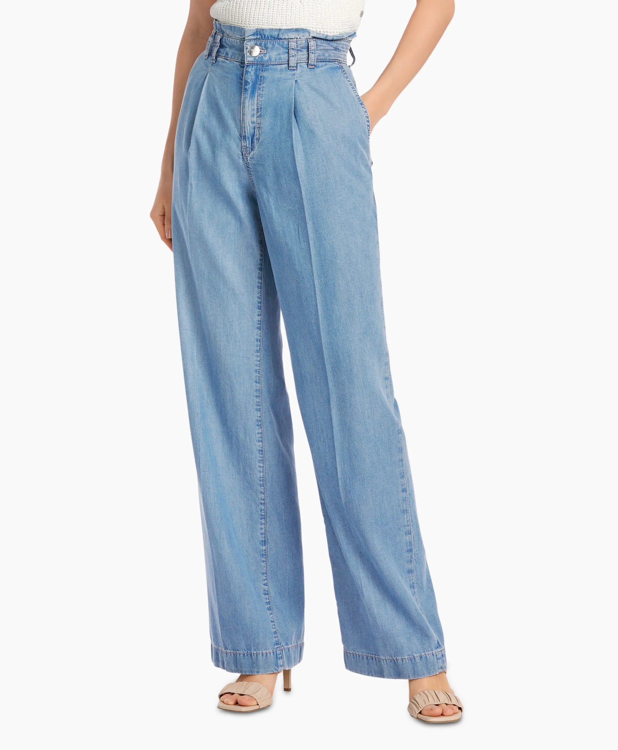 Marccain Collectie Jeans Wc 82.16 D63 Licht Blauw*Dames Broeken