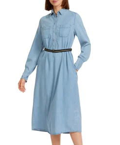 Marccain Collectie Mini Jurk Uc 21.02 D63 Licht Blauw*Dames Bruiloftskleding