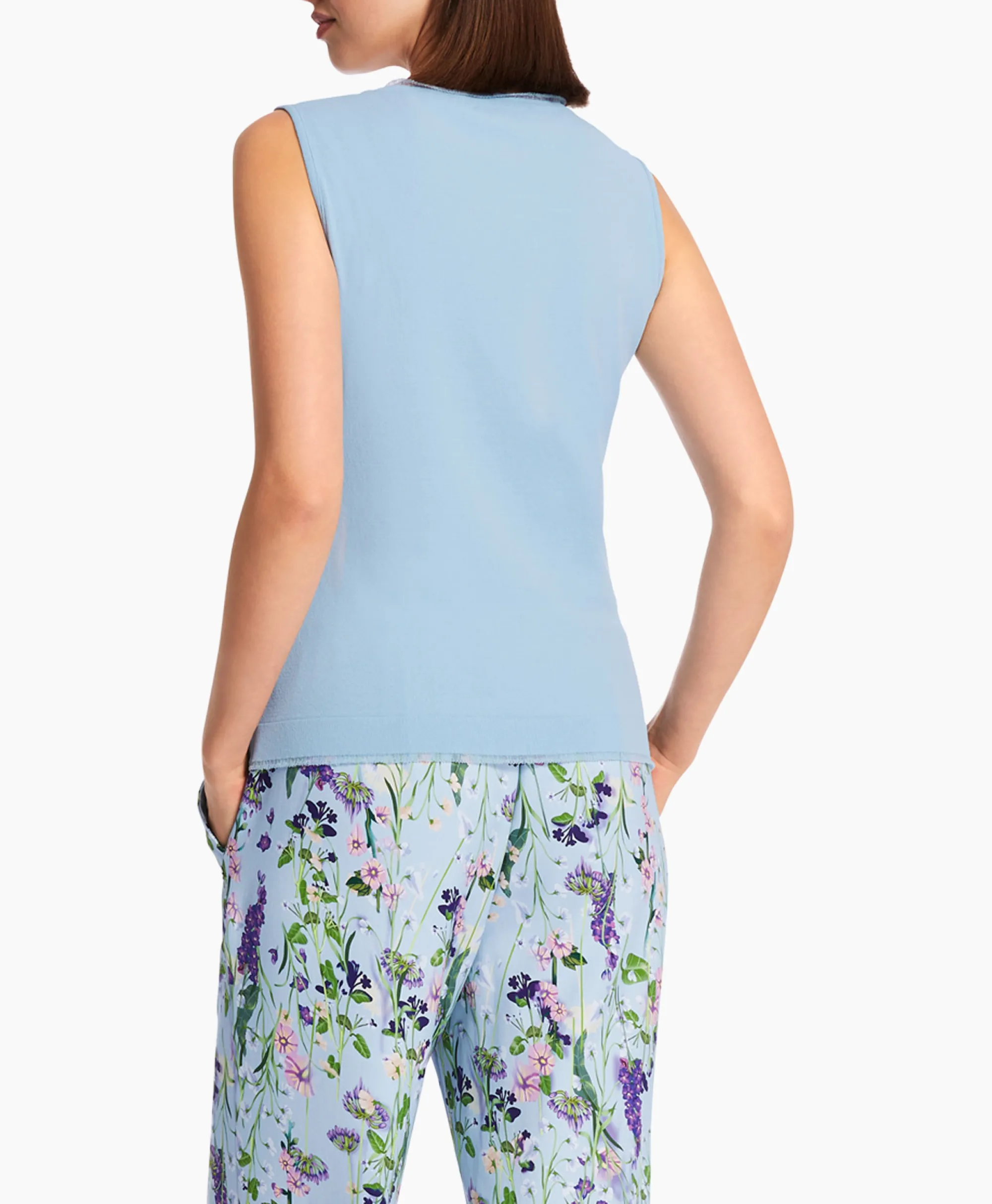 Marccain Collectie Top Wc 61.07 M27 Licht Blauw*Dames T-Shirts & Tops