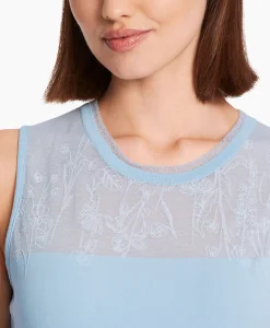 Marccain Collectie Top Wc 61.07 M27 Licht Blauw*Dames T-Shirts & Tops