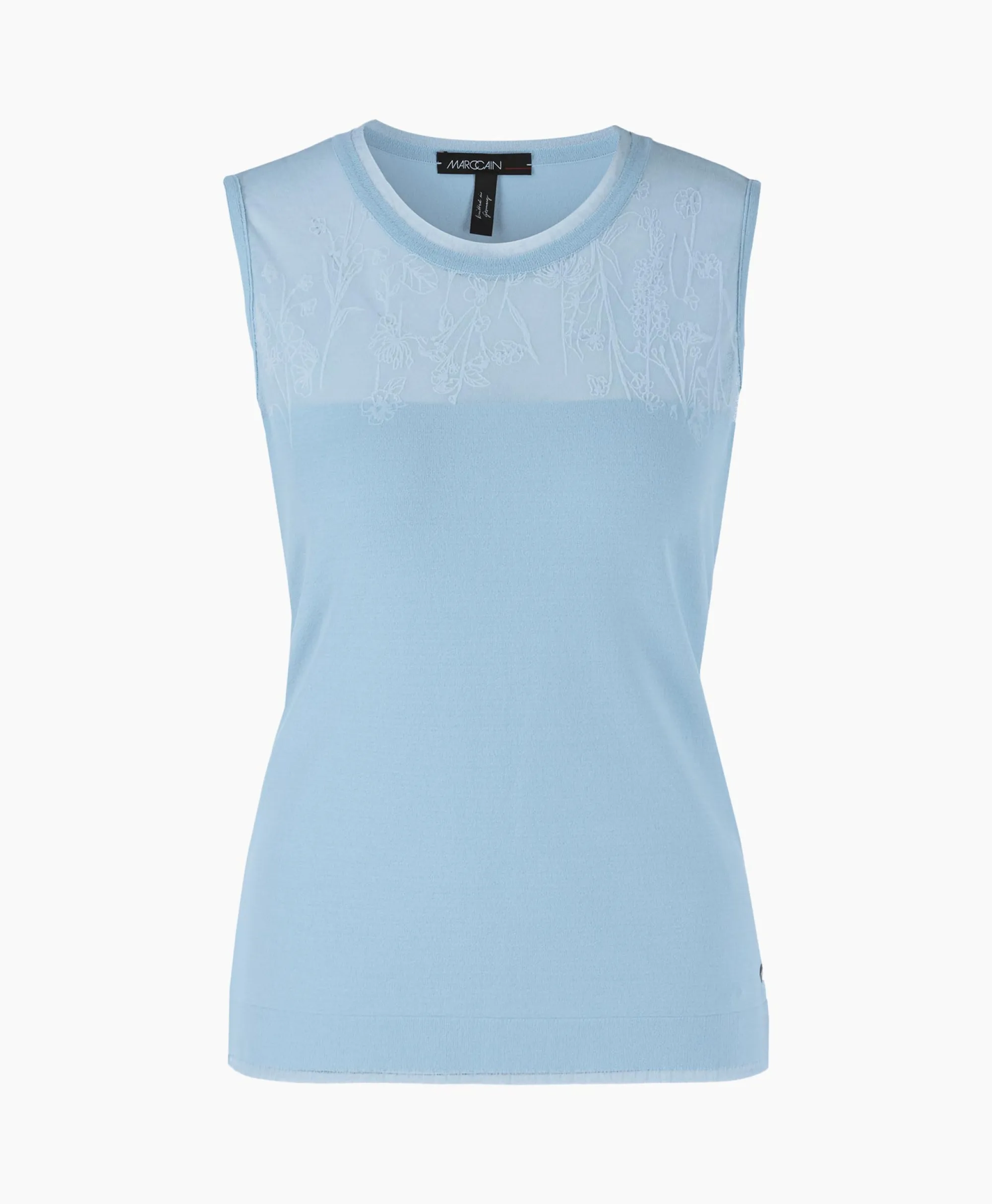 Marccain Collectie Top Wc 61.07 M27 Licht Blauw*Dames T-Shirts & Tops