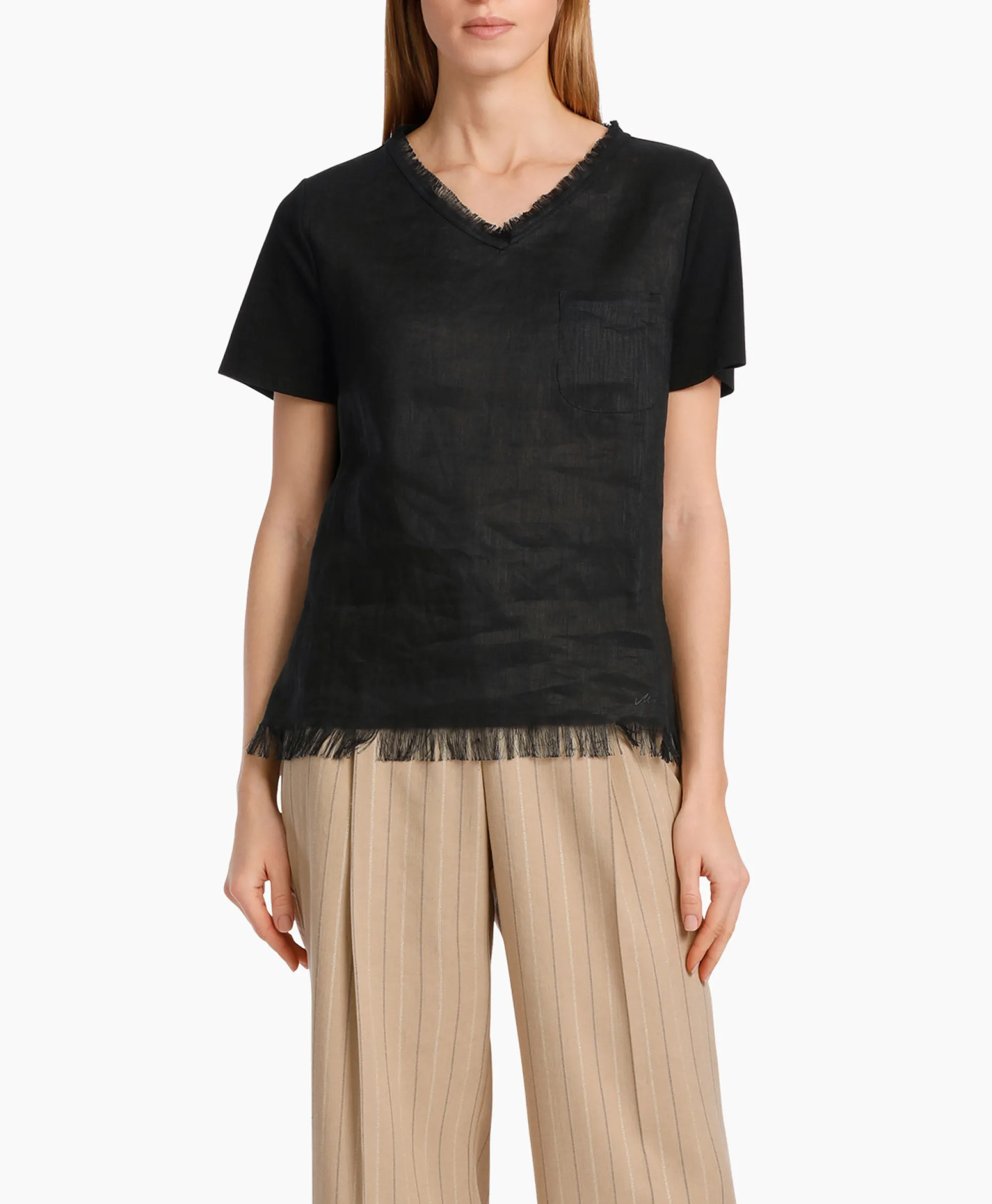 Marccain Collectie T-Shirt Wc 48.41 J79 Zwart*Dames T-Shirts & Tops