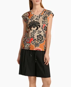 Marccain Collectie T-Shirt Wc 48.23 J49 Oranje*Dames T-Shirts & Tops