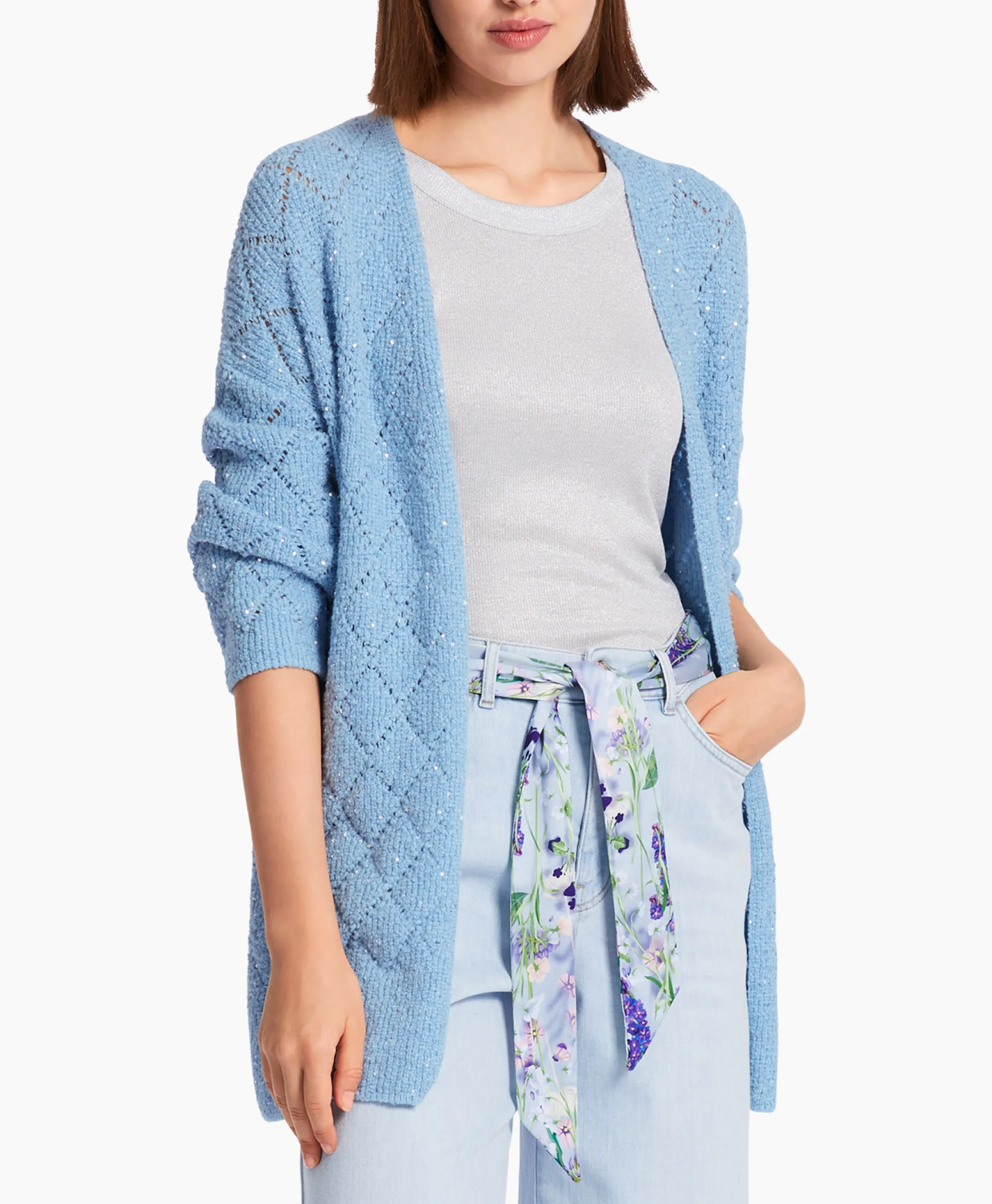 Marccain Collectie Vest Wc 39.11 M25 Licht Blauw*Dames Vesten