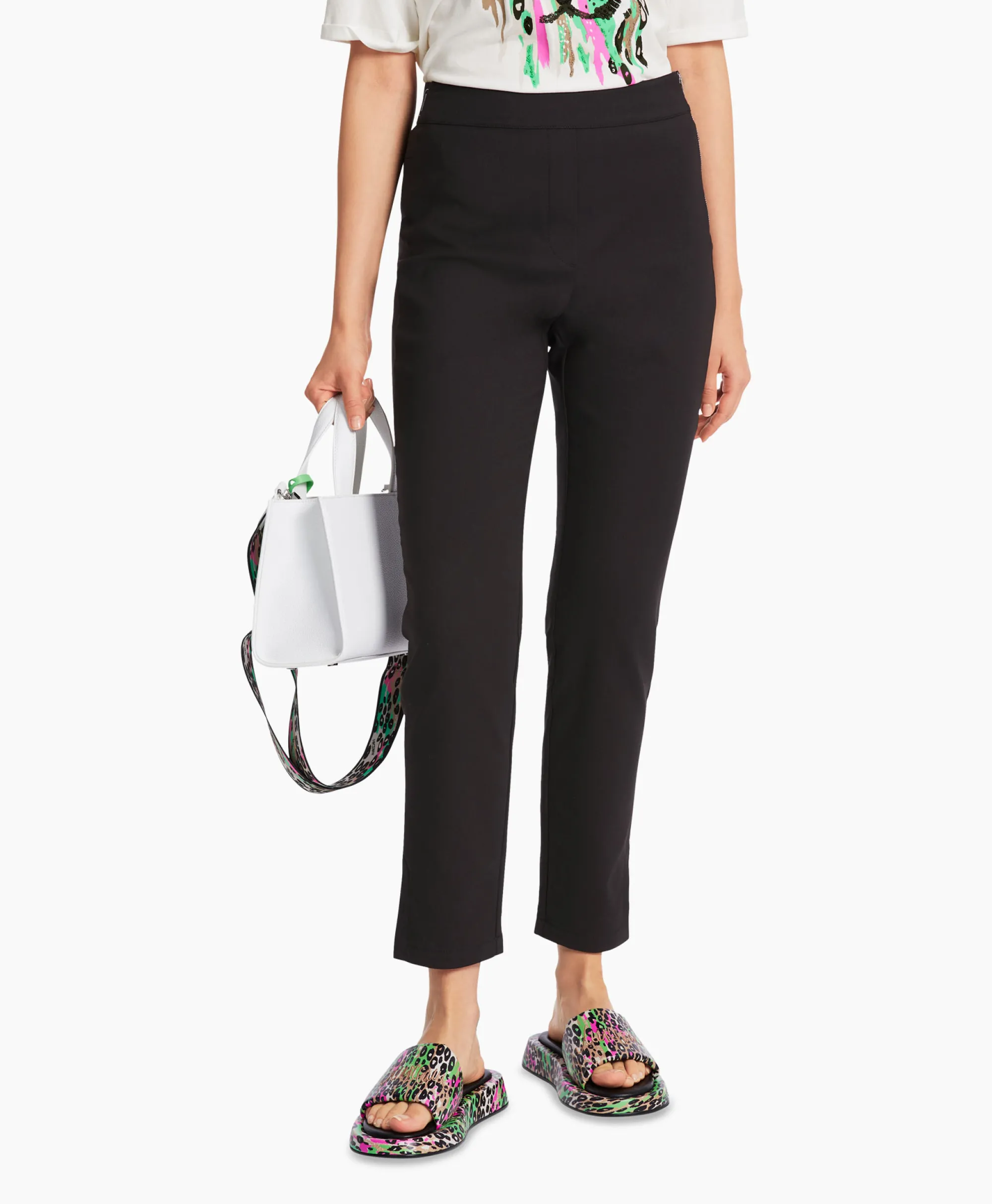 Marccain Sport Broek Ws 81.04 W08 Zwart*Dames Broeken