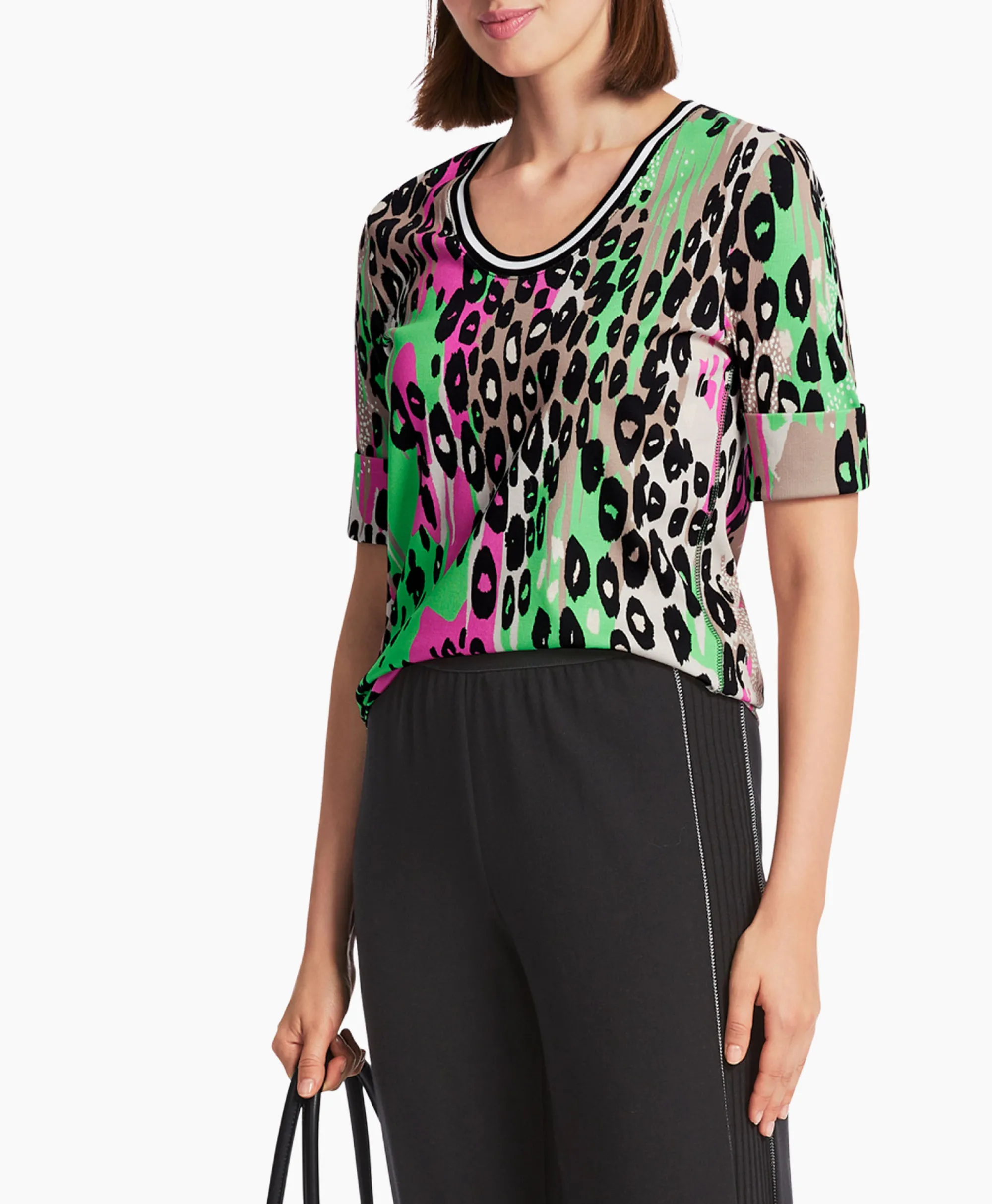 Marccain Sport T-Shirt Ws 48.19 J56 Groen*Dames T-Shirts & Tops