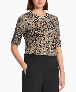 Marccain Sport T-Shirt Ws 48.38 J07 Zand*Dames T-Shirts & Tops