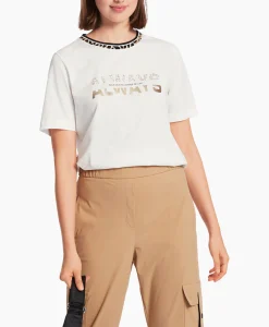 Marccain Sport T-Shirt Ws 48.20 J27 Off White*Dames T-Shirts & Tops