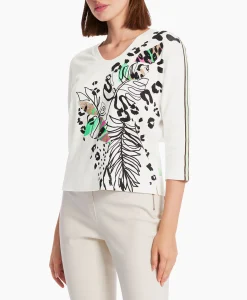 Marccain Sport T-Shirt Ws 48.18 J54 Off White*Dames T-Shirts & Tops