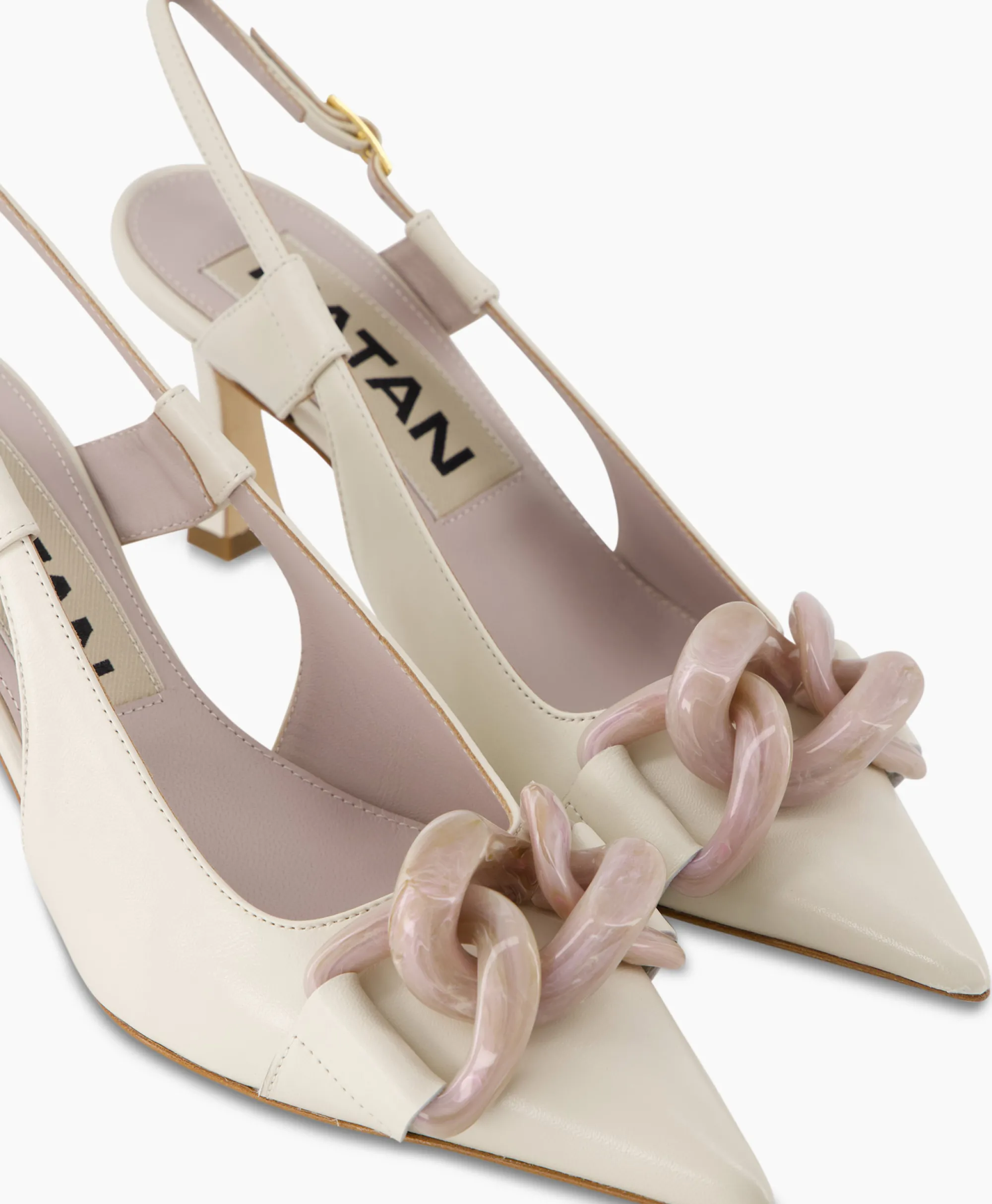 Natan Schoenen Pump Nappa C735 + Fb. Lartigiana Tm24174/V1 Nudeecru*Dames Pumps