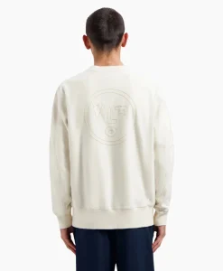 Olaf Hussein Pullover Face Chainstitch Off White*Heren Truien