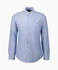 Ralph Lauren Overhemd Classic Oxford Midden Blauw*Heren Overhemden