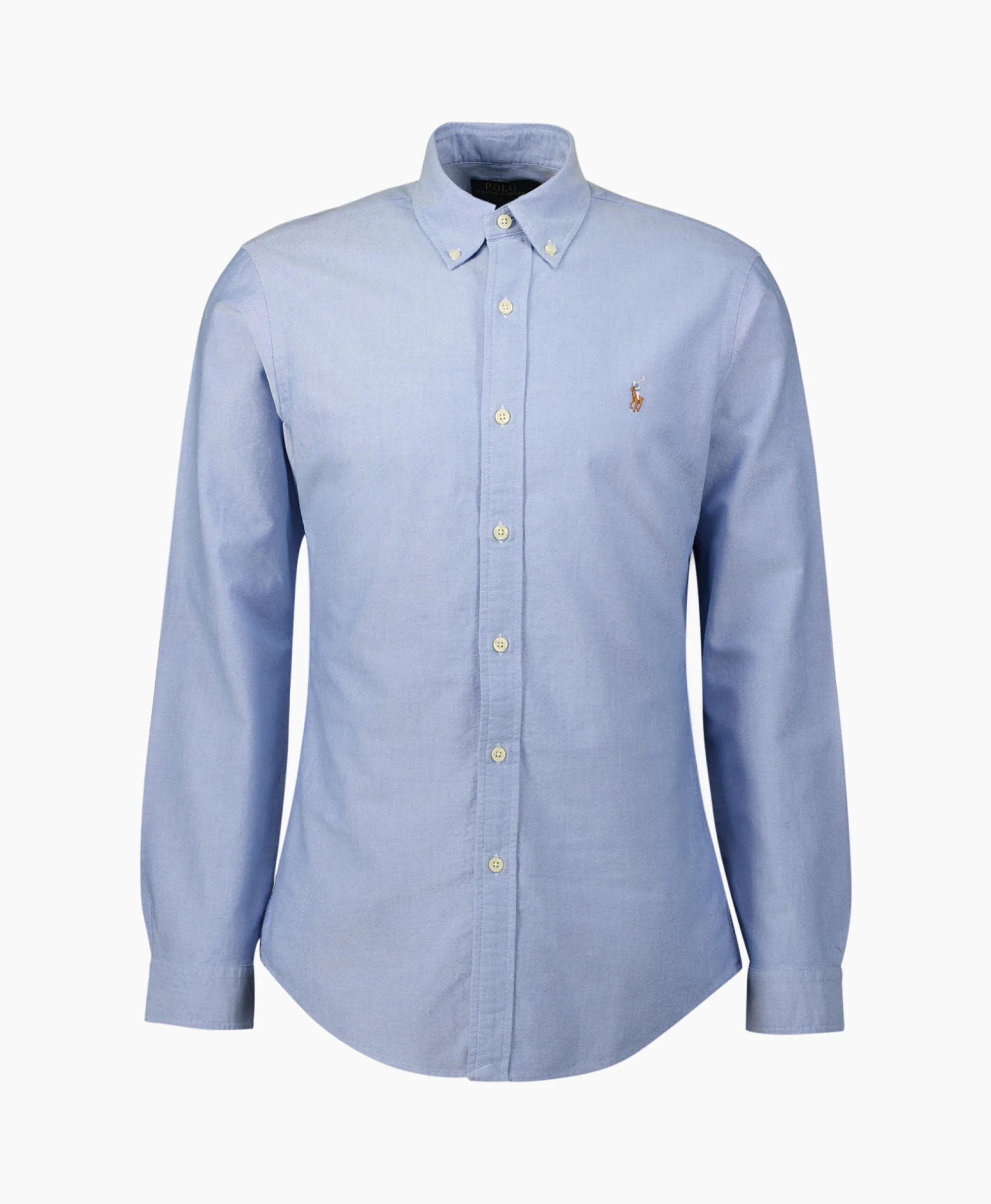 Ralph Lauren Overhemd Classic Oxford Midden Blauw*Heren Overhemden