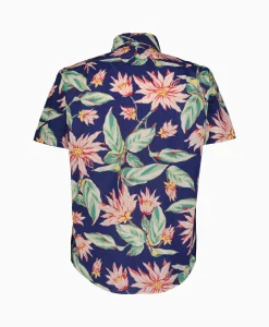 Ralph Lauren Overhemd Short Sleeve Tropical Groen*Heren Overhemden