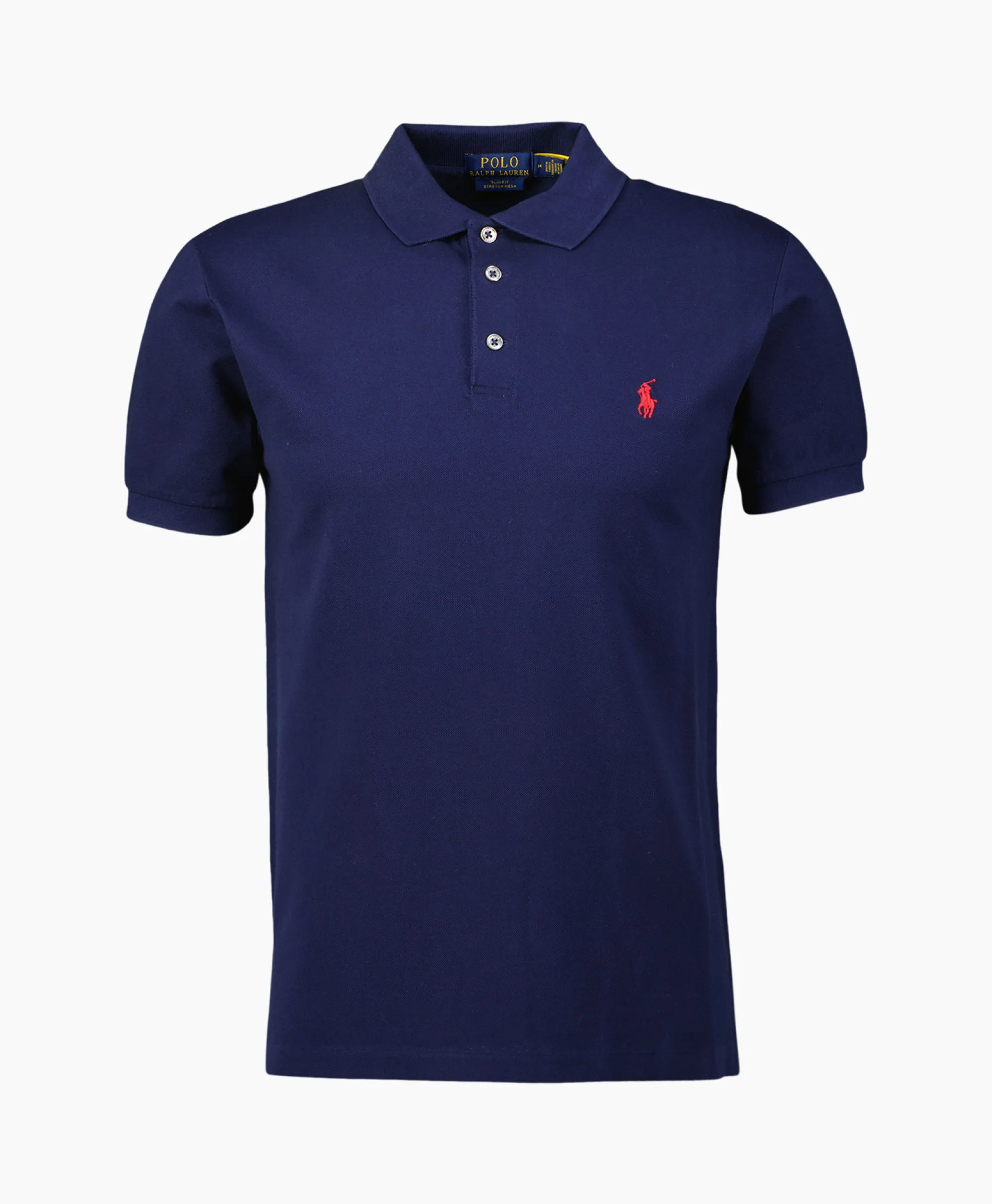 Ralph Lauren Polo Short Sleeve Knit Donker Blauw*Heren Polo's
