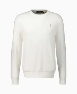 Ralph Lauren Pullover Cotton Long Sleeve Wit*Heren Truien