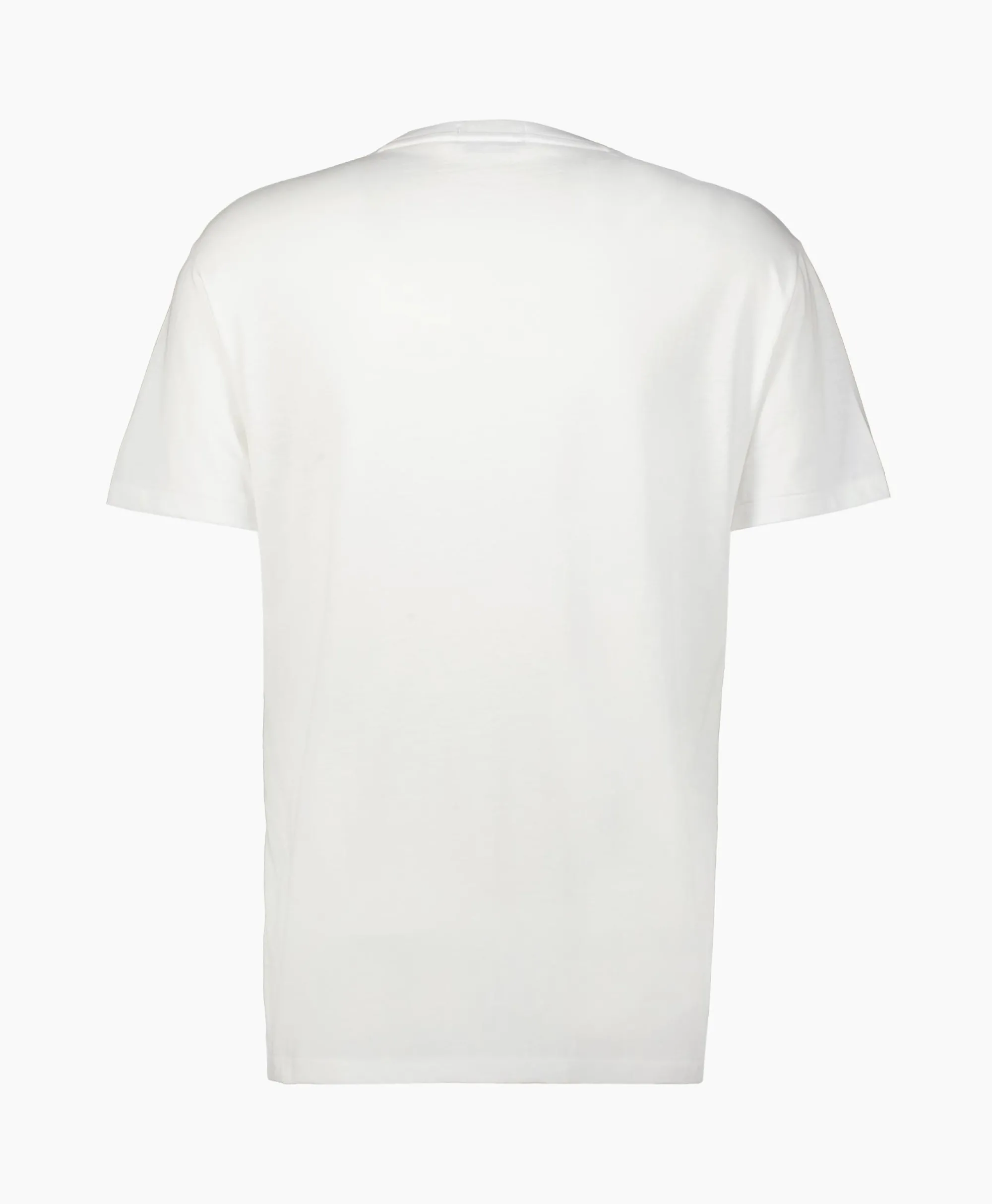Ralph Lauren T-Shirt Korte Mouw Jersey Mid Logo Wit*Heren T-Shirts