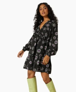 Refined Department Mini Jurk Monica Zwart*Dames Bruiloftskleding