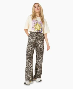 Refined Department T-Shirt Korte Mouw Bruna Off White*Dames T-Shirts & Tops