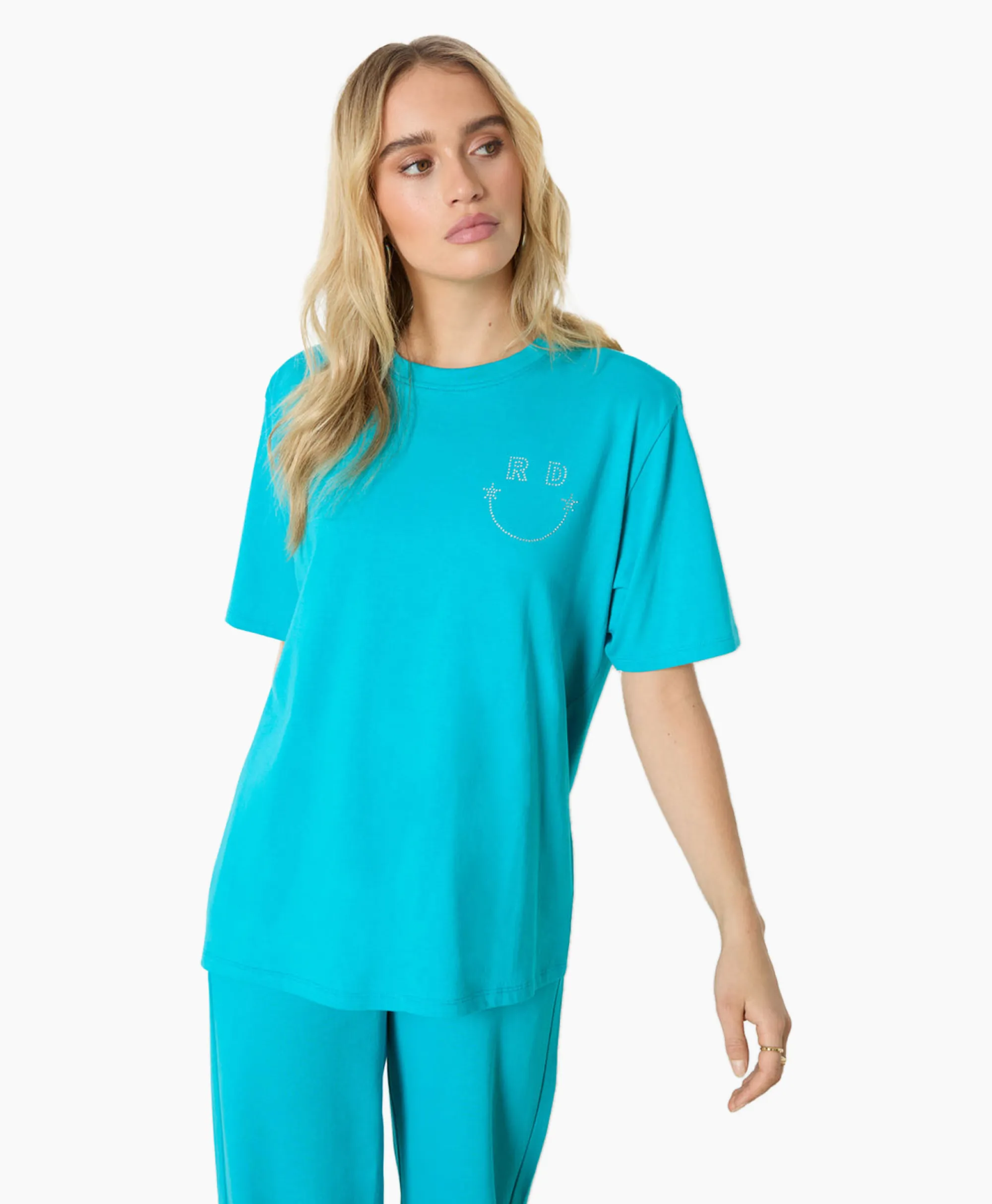 Refined Department T-Shirt Korte Mouw Mexie Blauw*Dames T-Shirts & Tops