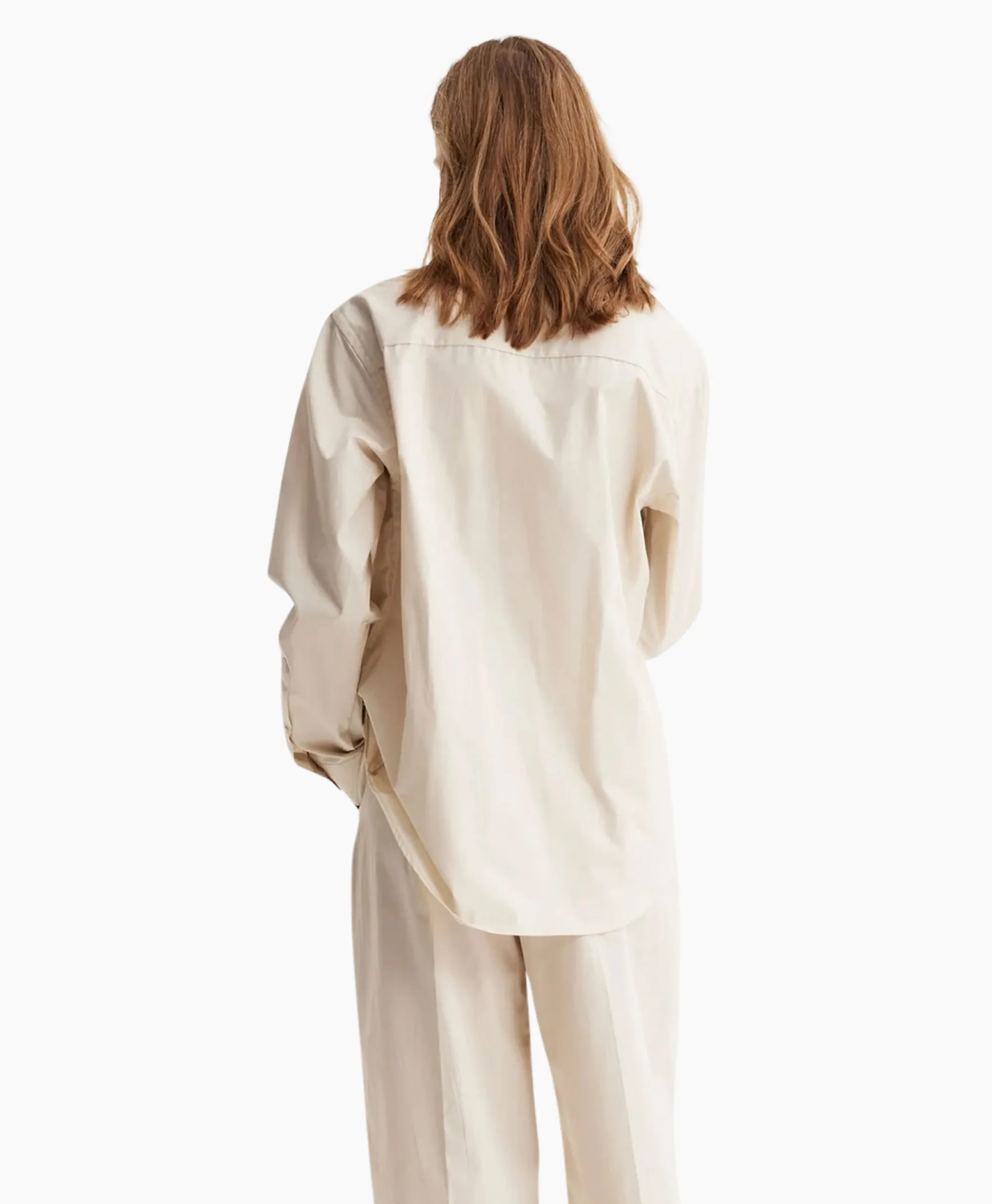 Róhe Rohe Blouse Classic Zand*Dames Blouses