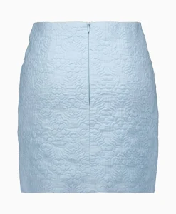 Róhe Rohe Minirok Short Jacquard Skirt Blauw*Dames Rokken