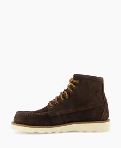 Sebago Veterboot Tala High Oiled Suede Donker Bruin*Heren Laarzen