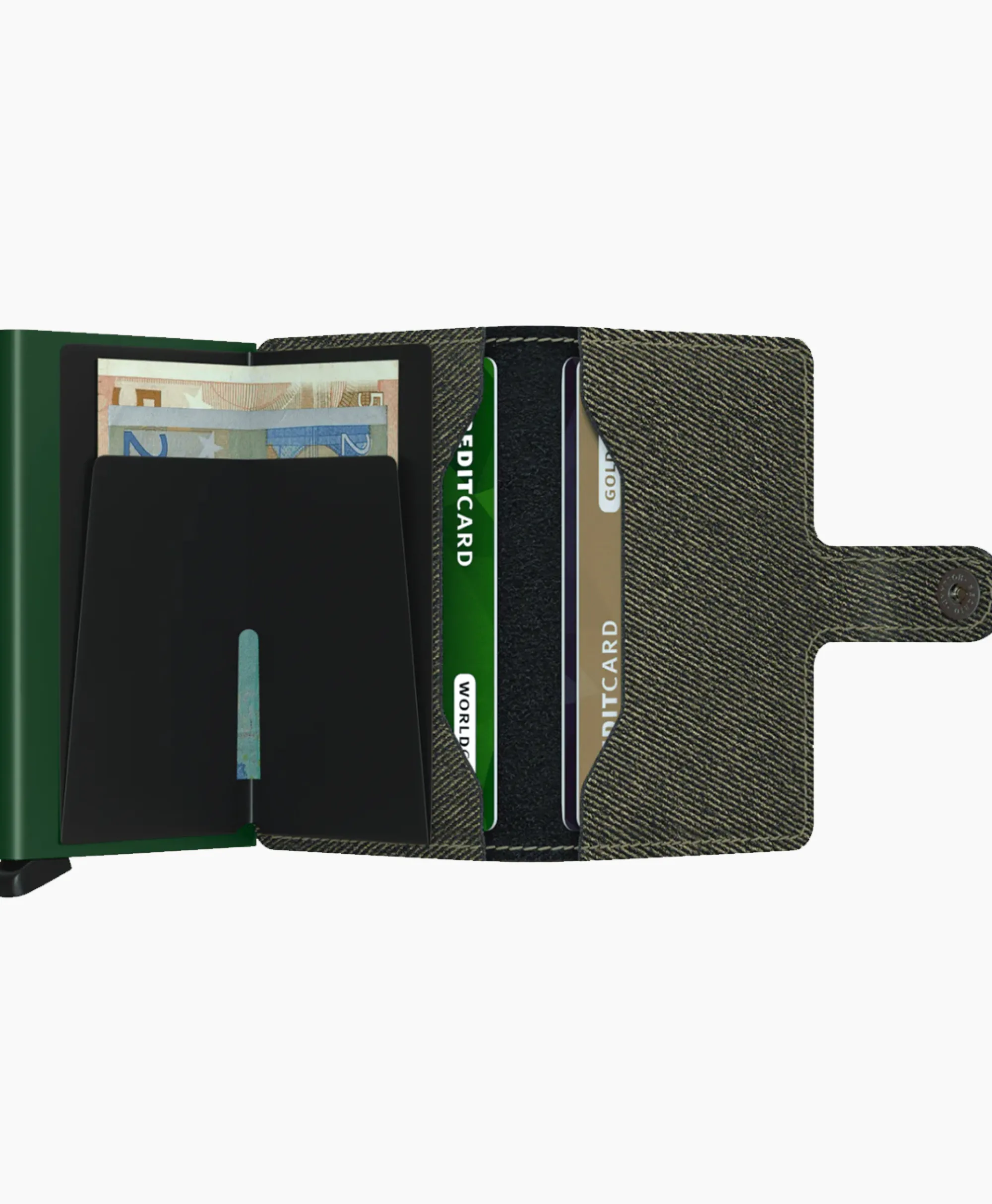Secrid Portemonnee Miniwallet Twist Groen*Heren Portemonnees