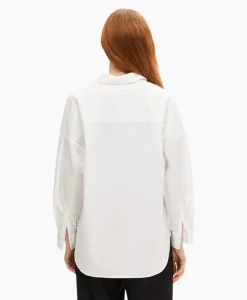Selected Femme Blouse Dina-Sanni Ls Shirt Noos Wit*Dames Blouses