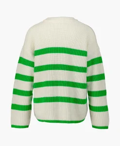 Selected Femme Gebreide Trui Bloomie Ls Knit O-Neck B Noos Off White*Dames Truien