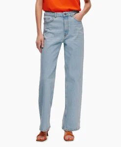 Selected Femme Jeans Alice-N Hw Wide Lon Sky Blue Jea Licht Blauw*Dames Broeken