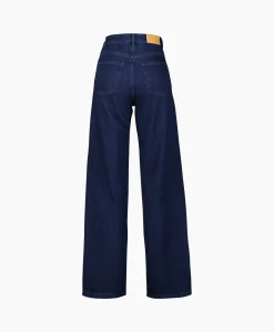 Selected Femme Jeans Marley-Bea Hw Mid Blue Wide Jean Blauw*Dames Broeken