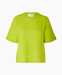 Selected Femme Pullover Maline-Liliana 2/4 Knit O-Neck N Groen*Dames Truien