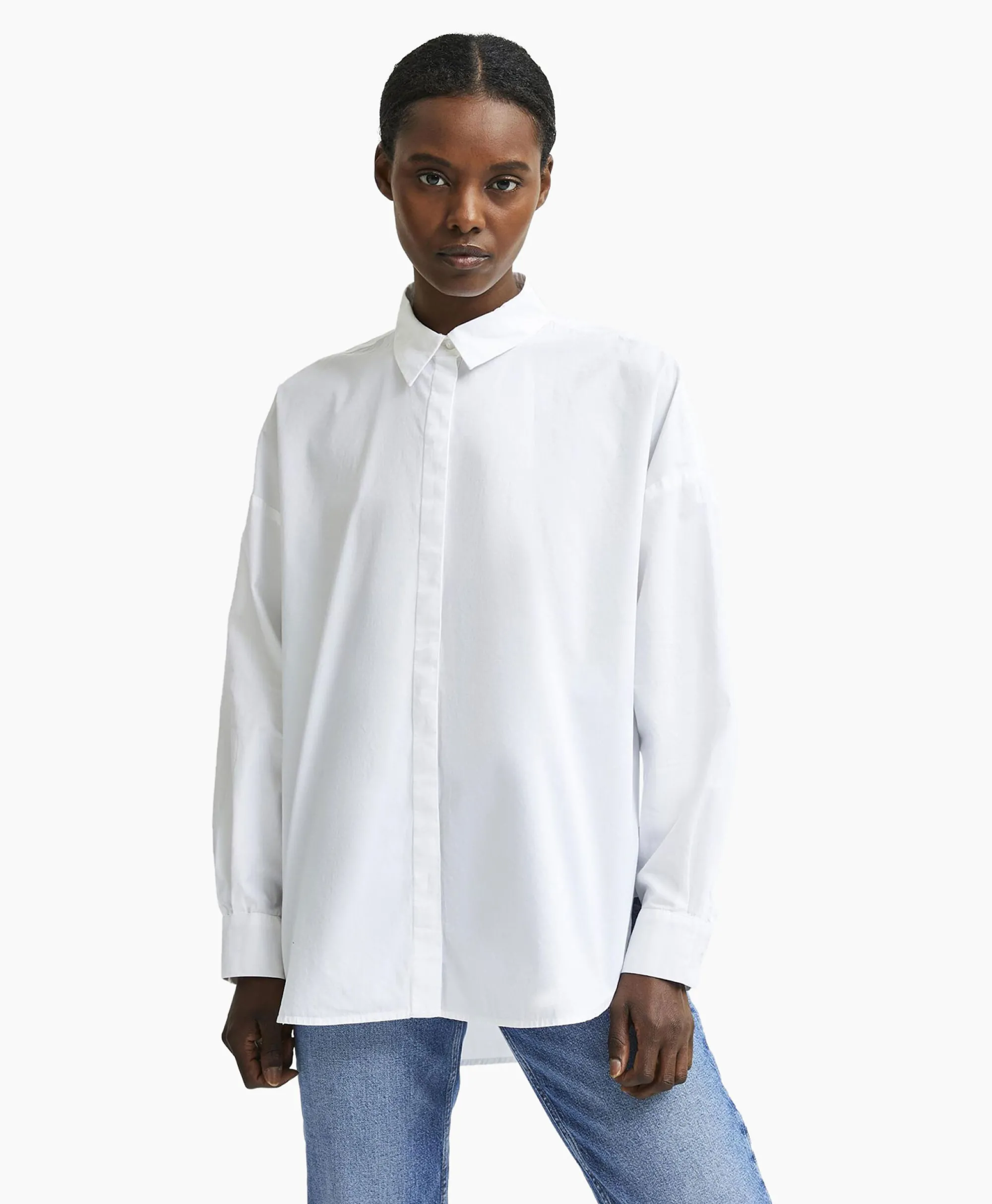 Selected Femme Blouse Hema Ls Shirt B Noos Wit*Dames Blouses