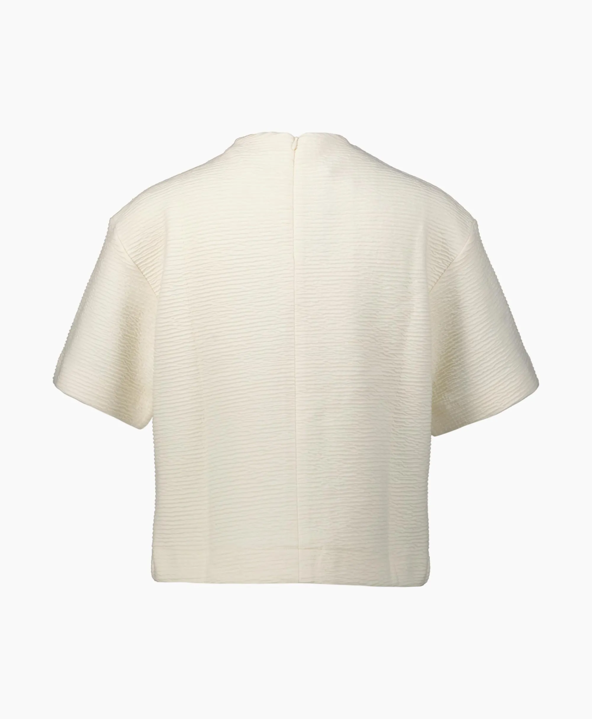 Selected Femme T-Shirt Korte Mouw Frankie 2/4 T-Neck Wit*Dames T-Shirts & Tops