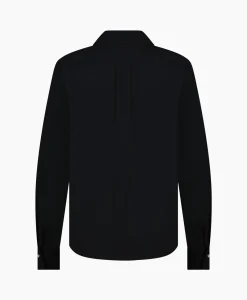 Studio Anneloes Blouse Bobby Pearl Pinstripe Zwart Dessin*Dames Blouses