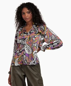 Studio Anneloes Blouse Revelin Voile Paisley Combo L*Dames Blouses
