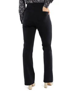 Studio Anneloes Broek Lio Shiny Bnd Flair Trousers Zwart*Dames Broeken
