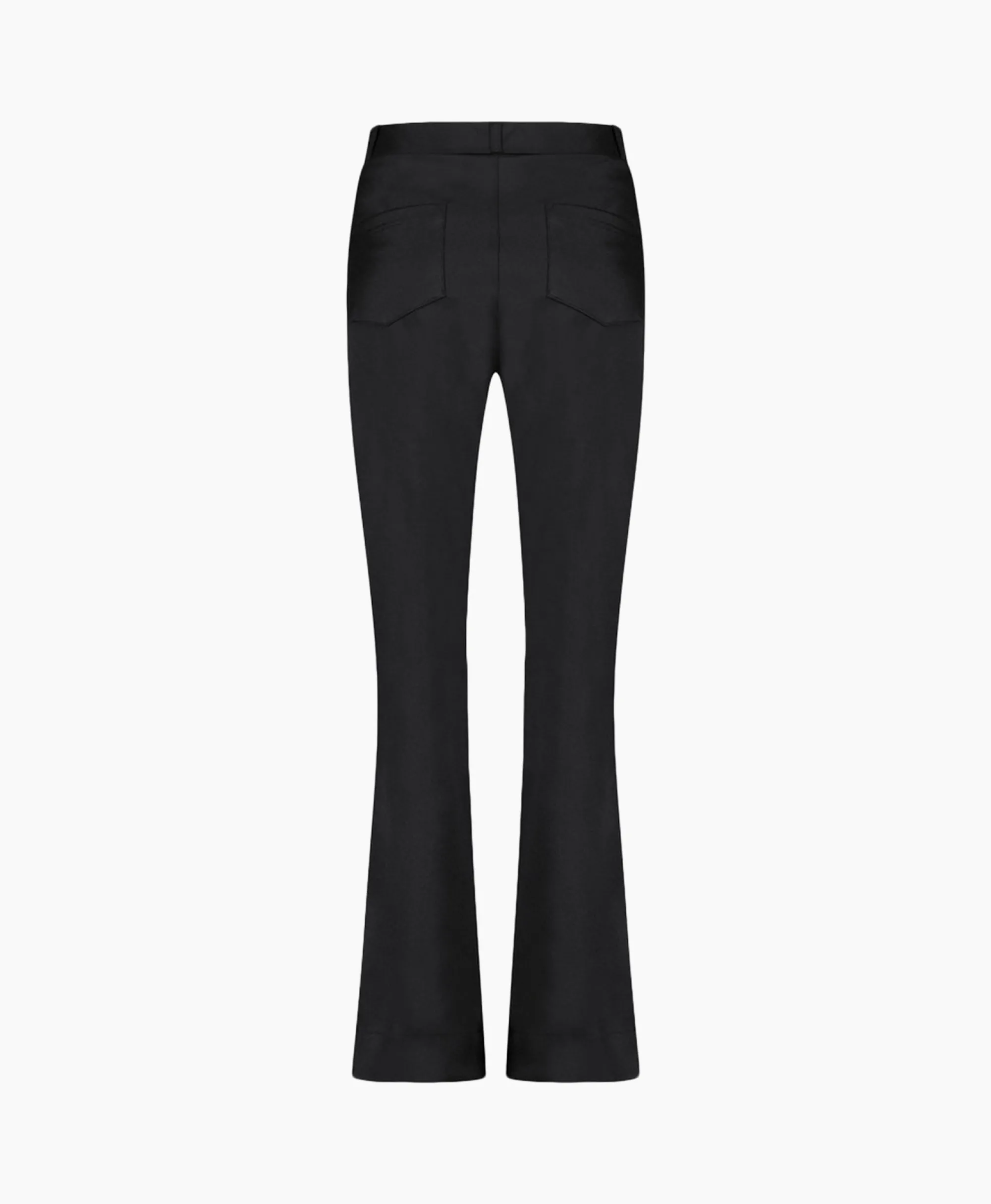 Studio Anneloes Broek Lio Shiny Bnd Flair Trousers Zwart*Dames Broeken